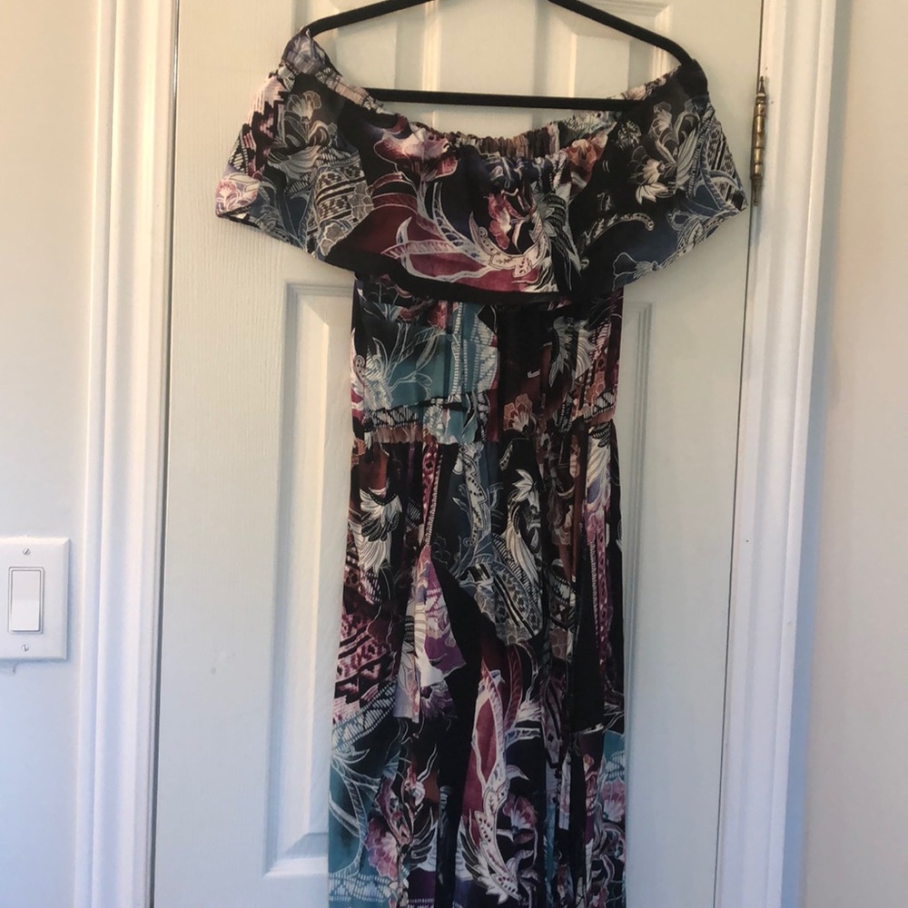 Off shoulder boho dress